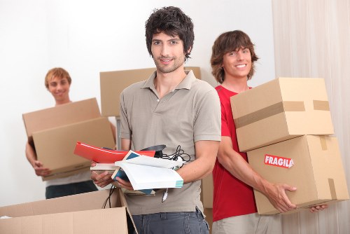 Careful furniture handling in a central London apartment move