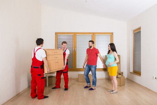 Commercial moving van service for Mayfair offices and shops
