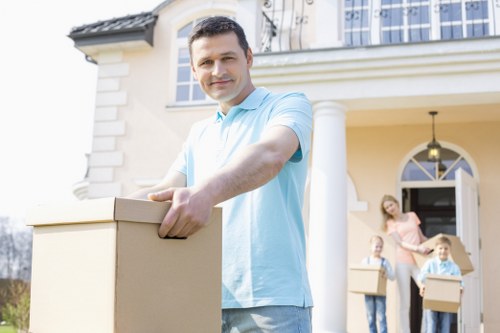 Local moving team helping with furniture relocation in central London
