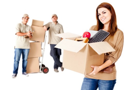 Packed moving boxes and furniture protection for a Mayfair relocation
