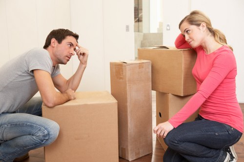 Local moving van service near elegant Mayfair townhouses
