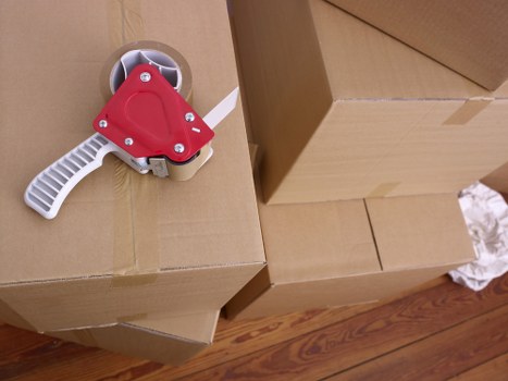 Securely loaded van with safety straps and protected items