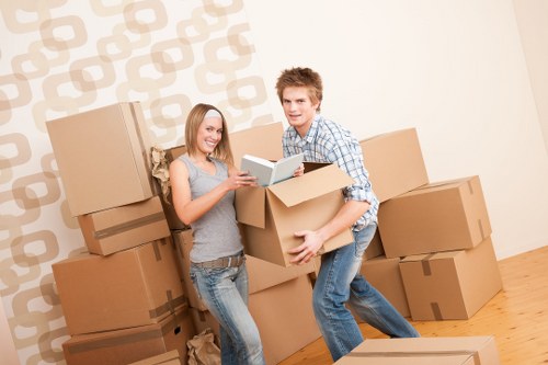Preparation checklist and labelled moving boxes for a Mayfair move