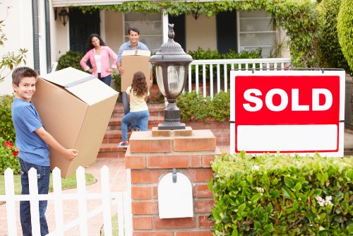 Loading furniture into a truck for a Mayfair move