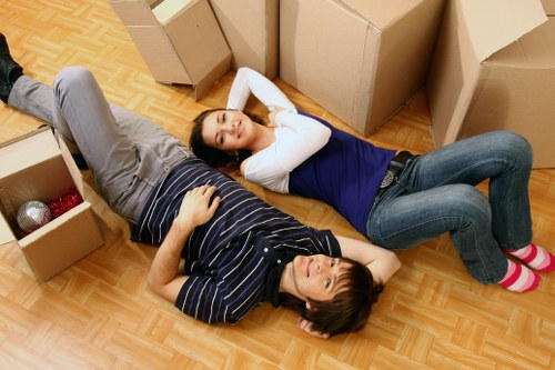 Careful loading of furniture for removals in Mayfair